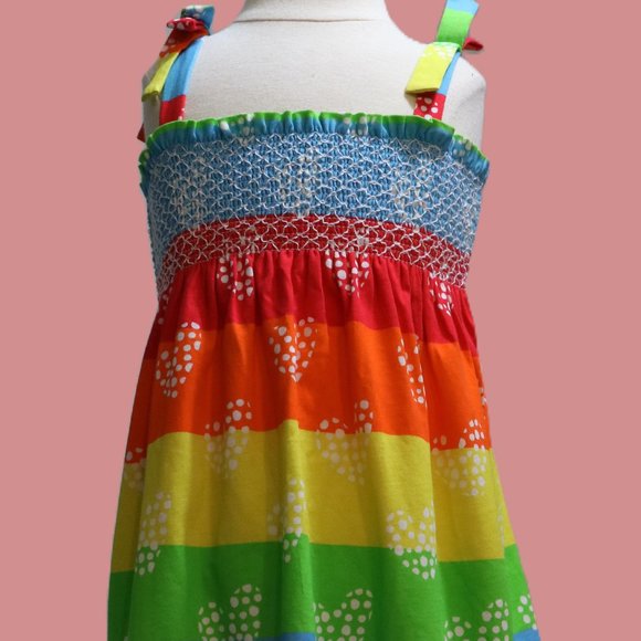 Agatha Ruiz De La Prada multi smocked dress NWT - Picture 7 of 7